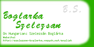 boglarka szelezsan business card